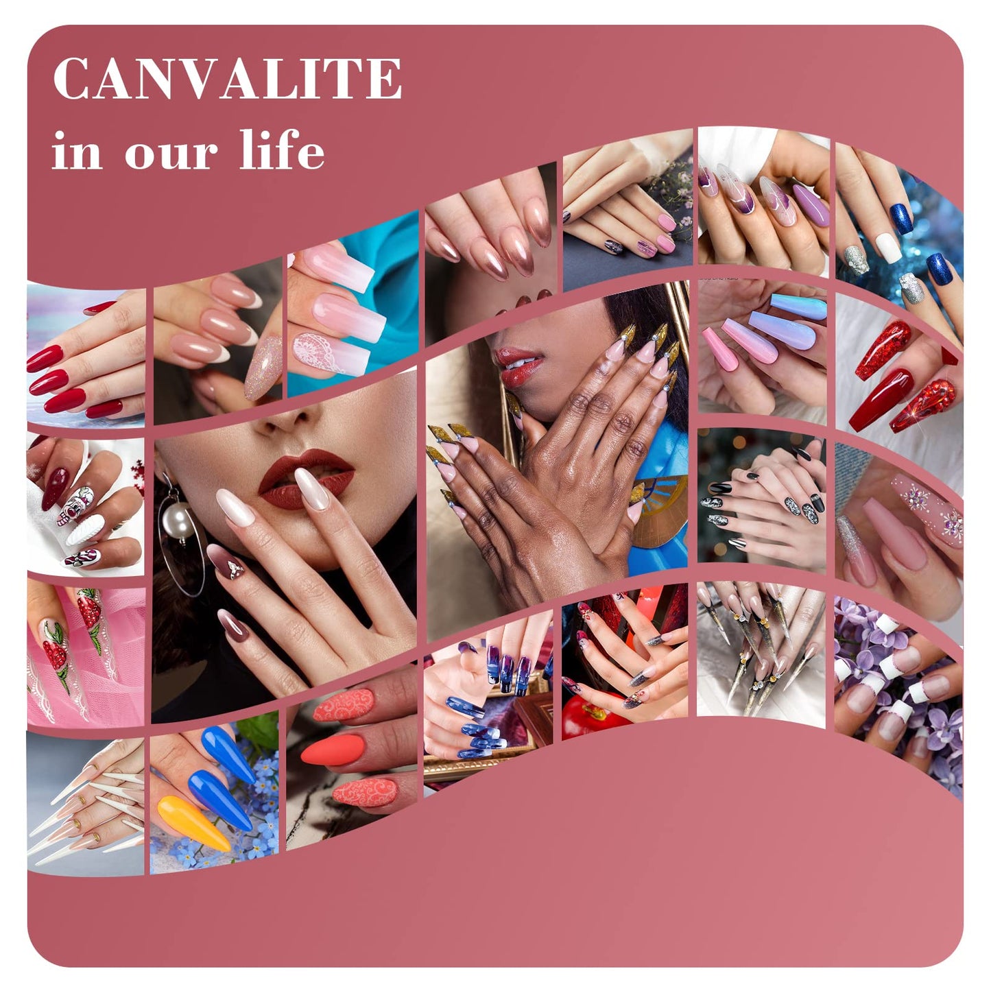 CANVALITE Professional Nail Files Double Sided Emery Board Nail Styling Tools Pet Grooming Tools for Home and Salon Use (Half Moon 180/240, 12pcs)