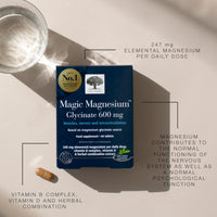 New Nordic Ltd New Nordic Magnesium Glycinate 600mg Sleep Nerve & Electrolyte Balance 60ct