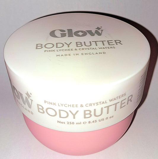 Glow Body Butter, Pink Lychee & Crystal Waters, 250ml