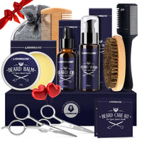 Beard Care Kit for Men Gifts, LIONMANE Beard Grooming Set, Moisturize Beard