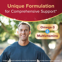 SEVEN SEAS Seven Seas Omega-3 and Multivitamins Man, with B Vitamins and Magnesium, 30-Day Duo Pack, 30 Omega-3 Capsules and 30 Multivitamin Tablets