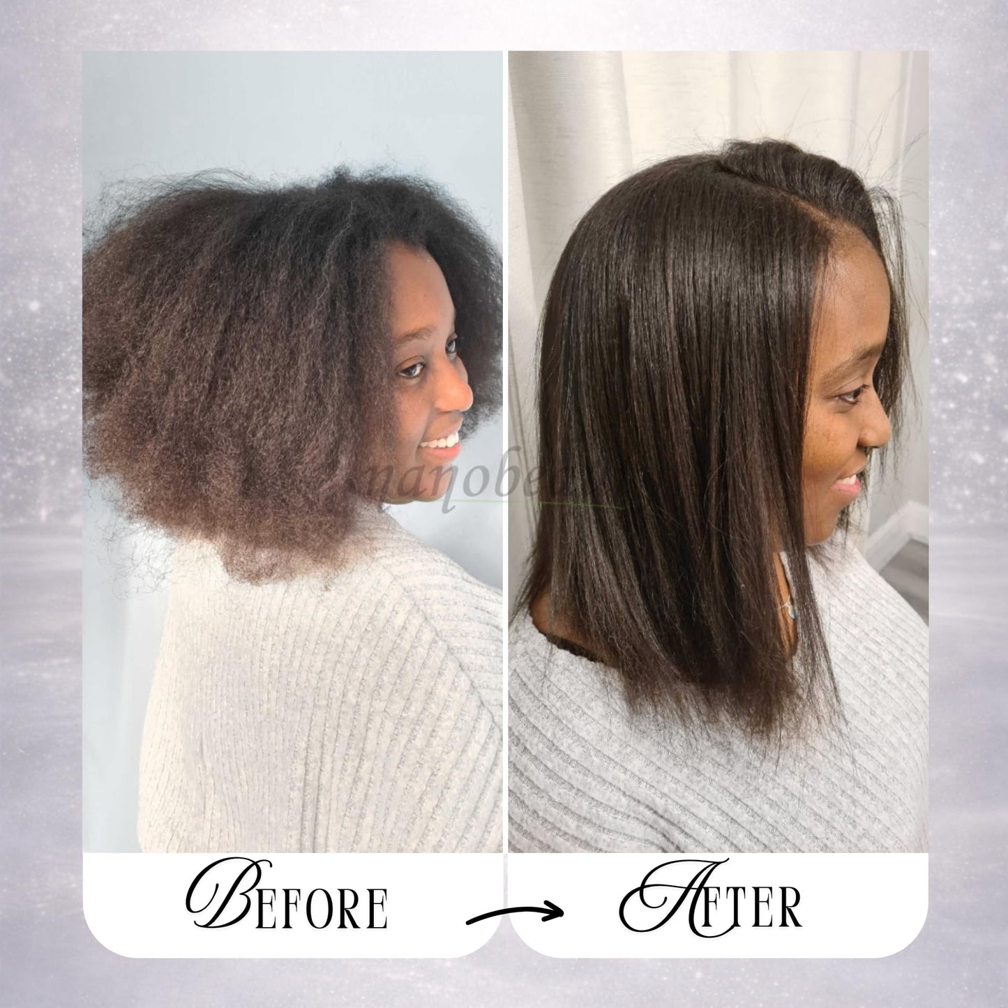 Nanobeauty, Brazilian Straight, Diamond Shine, Hair Smoothing Treatment, 250ml Bottle Only