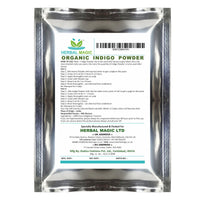 Herbal Magic's Organic USDA Indigo Powder for Hair, Herbal Hair Dye, Natural Hair Mask/Color - Free from Fillers & Preservatives -200g