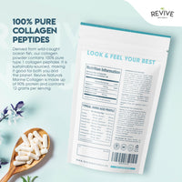 Marine Collagen Capsules 2400mg - Collagen Tablets with Hyaluronic Acid & Vitamin C - High Strength Collagen Supplements for Women & Men - 90 Capsules - Premium Collagen Complex for Skin Joints Hair