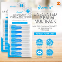 14pk Unscented Lip Balm Multipack | Lip Moisturiser & Hydrating Lip Balm Stick | Lip Care Lip Balms | Original Lipbalm | Natural Lip Repair for Dry Lips Balm With Vitamin E