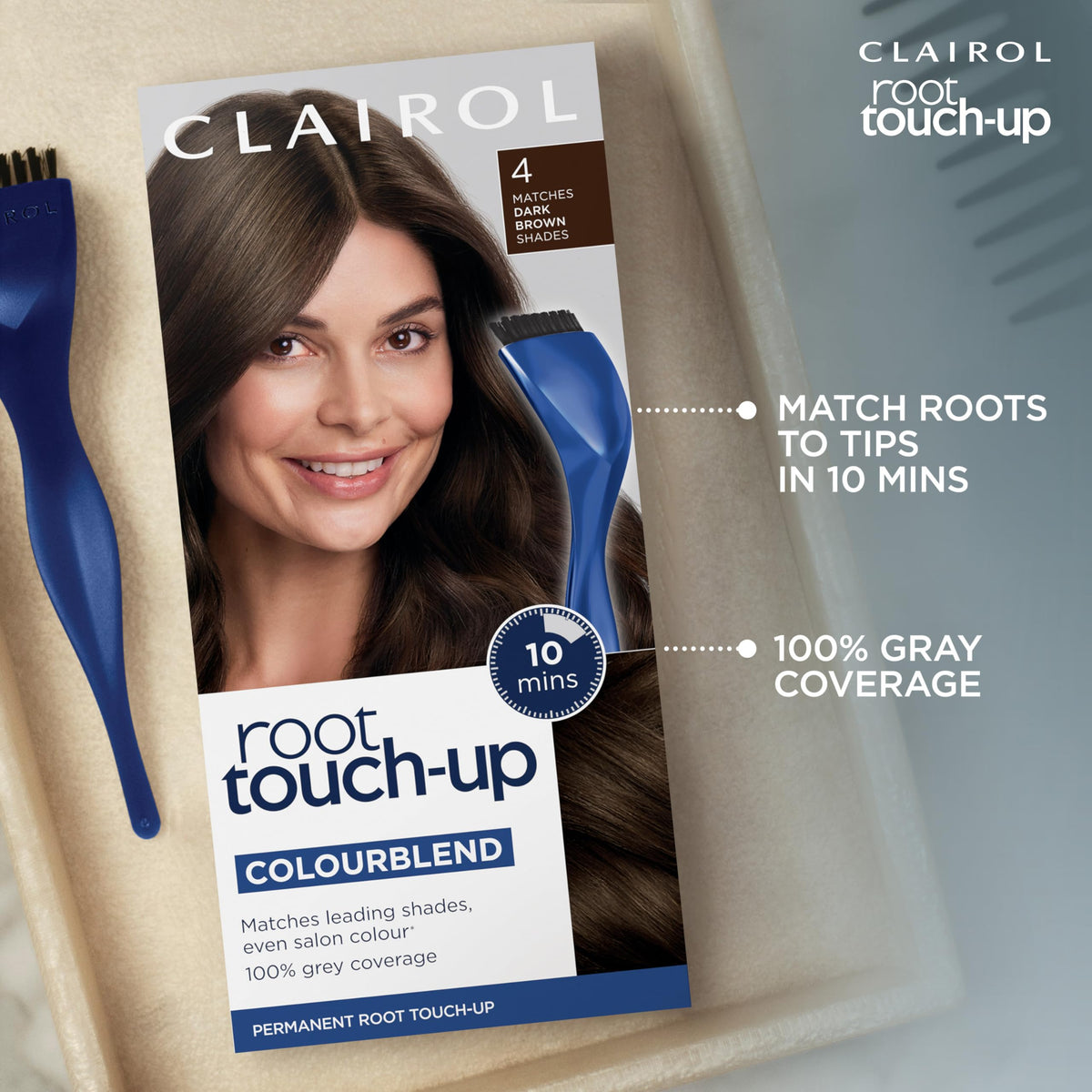 Clairol Nice'n Easy Root Touch-Up Permanent 2 Black Hair Dye