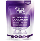 Collagen Peptides Powder Bioactive 1000 Dalton - SkinPep (225g) | 100% Pure Grass Fed Bovine | Halal Certified, UK Made | Double Hydrolysed + Vitamin C | Unflavoured Supplement for Women & Men