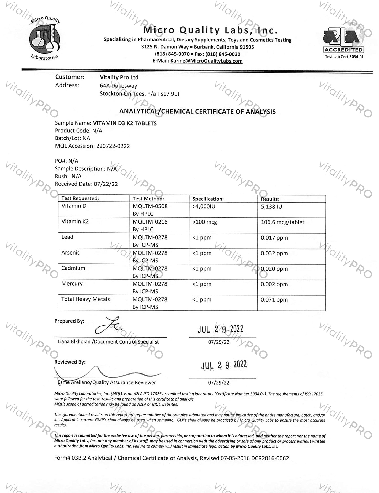 Vitamin D3 4000 iu with Vitamin K2 100ug x 180 Tablets - Third Party Tested - Vitamin D Supplement with K2 MK7 - Vitality Pro