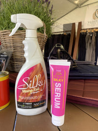 NAF It’s So Silky Serum 100ml – Detangling & Conditioning Serum for Horse Manes & Tails – Leaves a Soft, Glossy Finish – Non-Greasy & Easy to Apply
