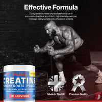 Supplements Direct - Creatine Monohydrate Powder - 200g - 40 Servings - Pure Creatine - Improves Recovery Time - Reduces Muscle Soreness - Creatine Supplement - Ideal for High Intensity Exercise