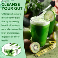 Liquid Chlorophyll Drops, 60ML Natural Chlorophyll for Internal Detox & Cleanes, Energy Booster, Digestion Supports Mint Flavour