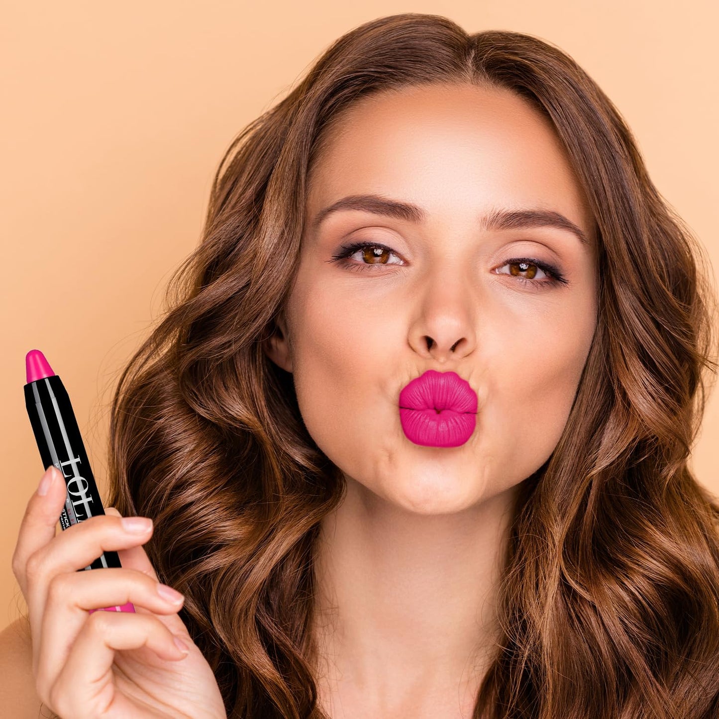 Lola Make Up by Perse Cream Lipstick Ultra Hydrating Lightweight and Soft Chubby Lip Balm Stick, Long-Lasting and Moisturising, Vegan and Cruelty-Free Makeup for Women, Pitaya 04