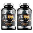 Iron Labs Nutrition T19 for Men Aged 40+ - with D-Aspartic Acid, Fenugreek and Maca - Natural Vitamin Booster for Men - Nutrient Booster (240 Vegetarian Capsules - 2 Pack)