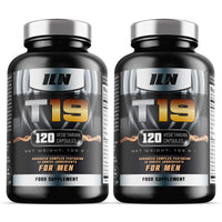 Iron Labs Nutrition T19 for Men Aged 40+ - with D-Aspartic Acid, Fenugreek and Maca - Natural Vitamin Booster for Men - Nutrient Booster (240 Vegetarian Capsules - 2 Pack)