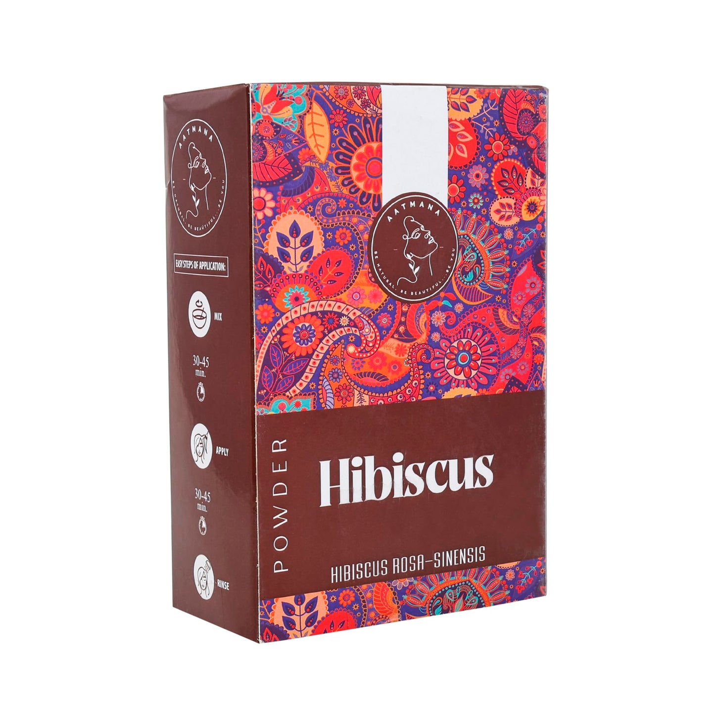 AATMANA Hibiscus Powder | Sabdariffa | Rosa Sinensis | Natural Powder for Hair & Skin | Prevent hair Problem & Minimizes Skin Pores for Men & Women 100g