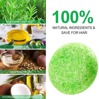 HXTMKT Solid Shampoo Rosemary, Organic Hair Soap Shampoo for Hair Growth Volume, Rosemary Shampoo Bar for Oily Hair & Dry Hair, Dry Scalp, Naturally Handmade 1 Bar of 60 g