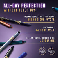 Max Factor Masterpiece Wow Liner, 310 Sable Black, 24-Hour Wear Eyeliner, High Colour Payoff, Waterproof and Smudgeproof, Vegan