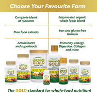 Nature's Plus NaturesPlus Source of Life Gold Tablets - Whole Food Multivitamin for Men and Women, Energy Booster, Immune Support - Vegetarian, Gluten Free - 180 Tablets