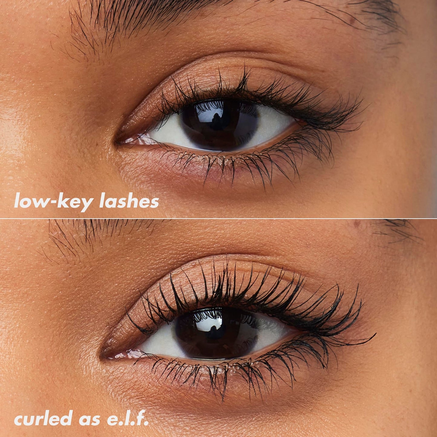 e.l.f. Lash 'N Roll Mascara, Curling Mascara for Visibly Lifted Eyelashes, Lifts and Separates Eyelashes, Long-Lasting Formula, Vegan & Cruelty Free, Deep Brown, 9.2 g