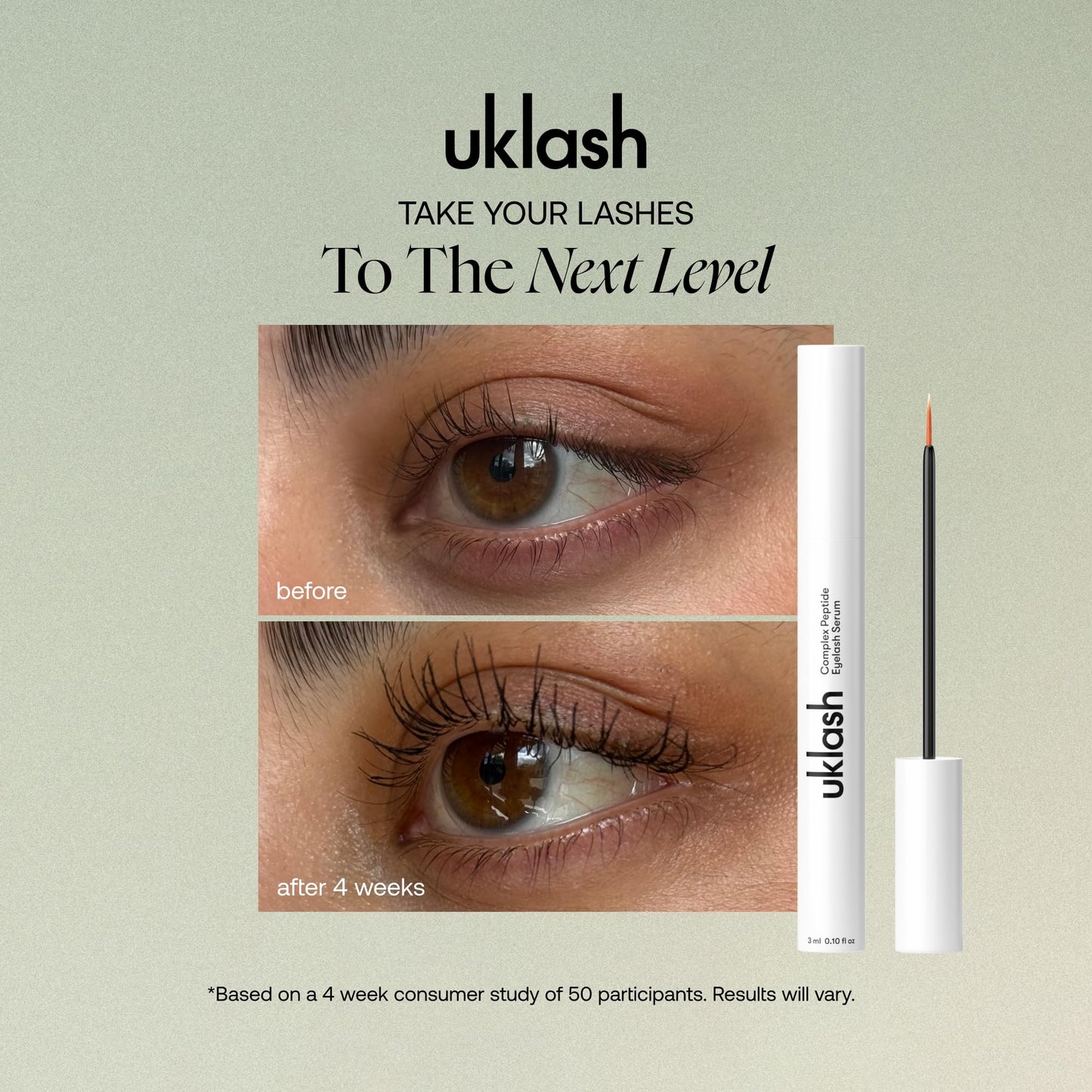 UKLASH | Complex Lash Serum | UK's #1 Rated Lash Serums for Stronger, Longer Lashes - Peptide Serum, Cruelty-free, Prostaglandin & Paraben-free - Recommended for All Skin Tones