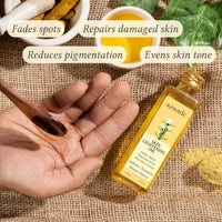 Auravedic Pam Herbals Skin Lightening Oil with Saffron, Turmeric and Winter Cherry 100 Ml