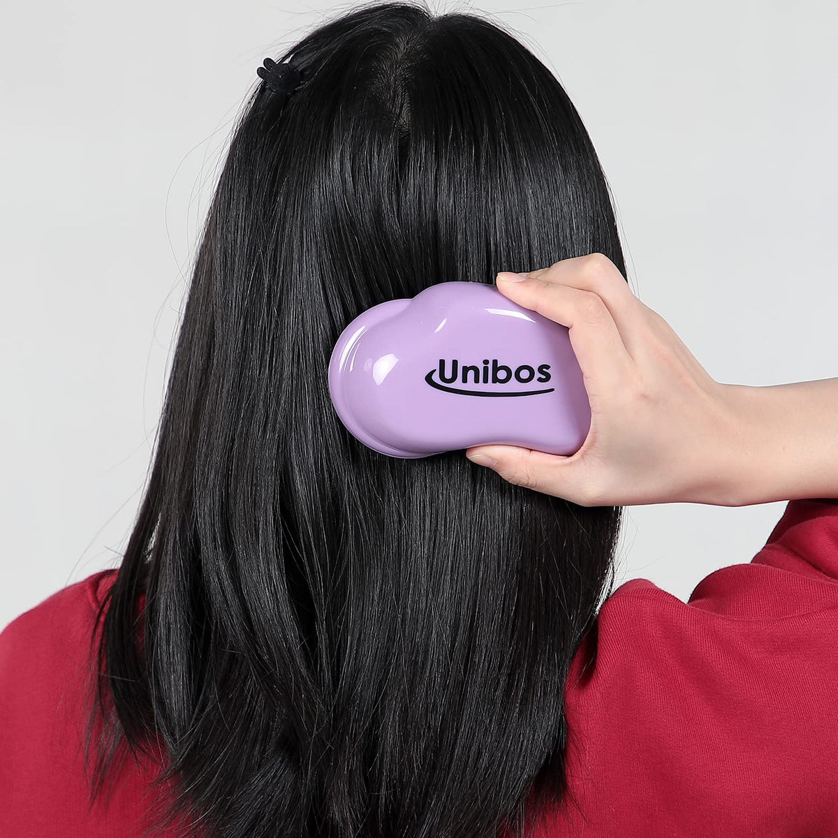 Unibos | Hairbrush - The Detangling Hairbrush Wet & Dry Hair | For All Hair Types | Best Brush/Comb for Women, Girls, Men & Boys - Use in Wet and Dry Hair | 2pcs (Pink&Purple)