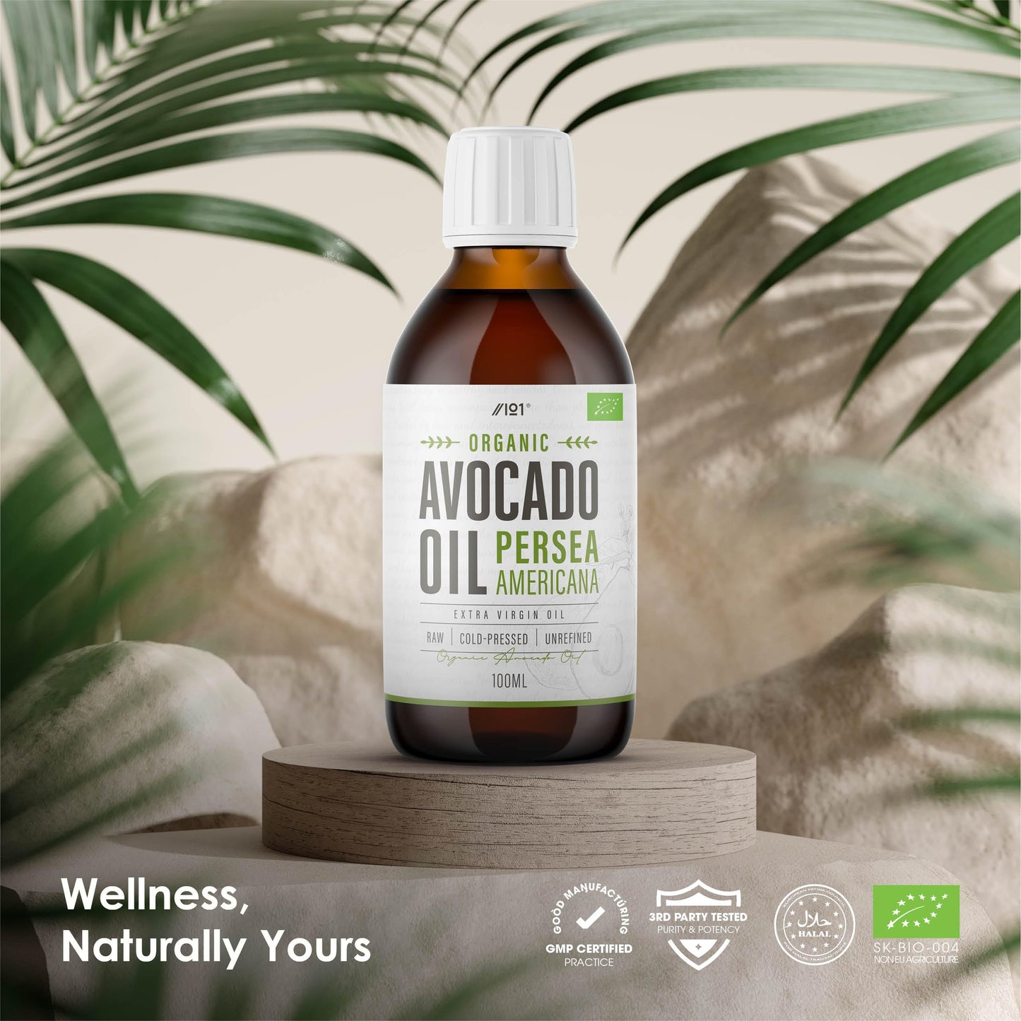 ALPHA01 Organic Avocado Oil 100ml - Extra Virgin & Cold Pressed Premium Avocado Oil ~ Sustainably Sourced ~ for Keto, Paleo & Vegan Diets – By Alpha01