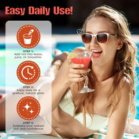 ZTSMSWY Tanning Drops Drink,Sunless Tanning Drops to Drink,Natural Sunbathing Without Sun Damage,Enhancing Natural Skin Tone,Nourishing and Moisturizing