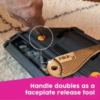 Pikk-it Pikk-It® Hair Removal Tool For Vacuum's and Hairbrushes – Easy Hairbrush Cleaning Tool – Sharp Teeth – Great Gadget to Remove Problem Pet Hair, Including Cat and Dog Shedding