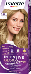 Schwarzkopf Palette Intensive Hair Colour Cream With Liquid Keratin - 8-0 Light Blonde Blonde 100 ML