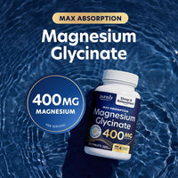 Purely Holistic Magnesium Glycinate 400mg - 270 Magnesium Tablets - for Improved Sleep, Stress Relief & Cramp Defense