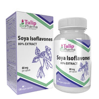 SOYA Isoflavones 80% Extract 120 Capsules, 3rd Party Lab Tested, High Strength Supplement, Gluten and GMO Free