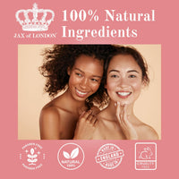 JAX OF LONDON Jax of London Perfume Inspired Body Oil 200ml – 100% Natural Ingredients – Vegan – Moisturising Oil for Skin Hair & Massage – Helps Improve Appearance of Stretch Marks – Inspired by Black Opium