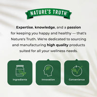 Nature's Truth Biotin 5000ug - 60 Vegan Gummies - Skin & Hair Support - Natural Strawberry Flavour