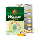 MÖLLER'S Moller’s ® | Möller's Total | Complete Daily Supplement | Nordic Omega-3 Dietary Supplement with EPA and DHA | Broad Spectrum of Vitamins and Minerals | Ginseng, Hawthorn & Golden Root | 56 Capsules