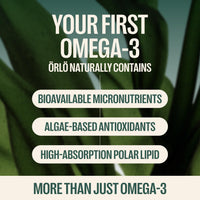 Orlo ORLO DHA – Vegan DHA Supplement (EPA & DHA) – Omega 3 Fish Oil & Krill Alternative – Plant-Based Omega-3 Algae Oil – Brain & Heart Support (60 Mini Burpless Softgels)
