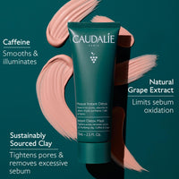 Caudalie Vinoclean Pore Minimising Instant Detox Mask, Pink Clay, 35ml