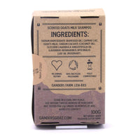 GG Ganders Goat Lavender and Rosemary Goat Milk Shampoo Bar 100g