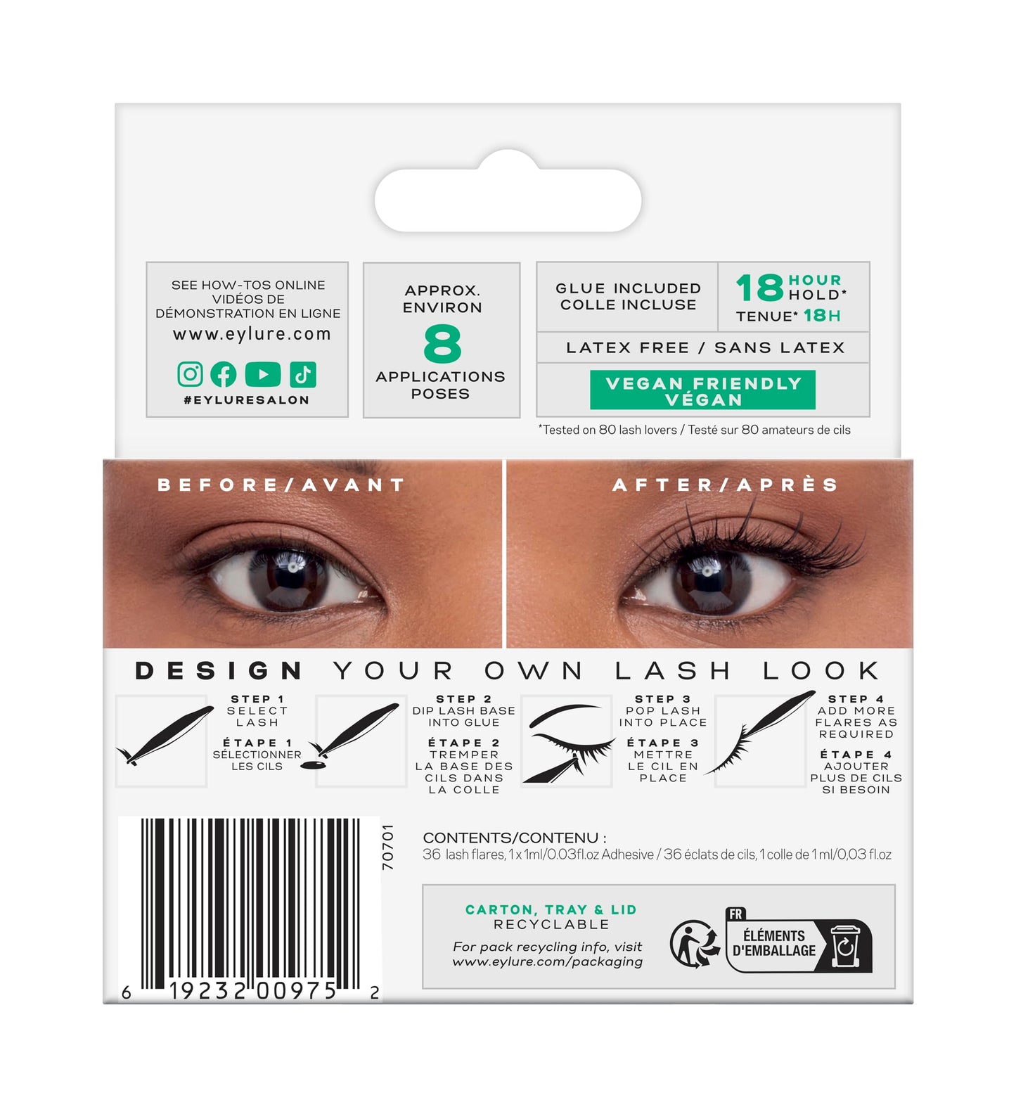 Eylure Clusters Individuals Definition (18 hr glue)