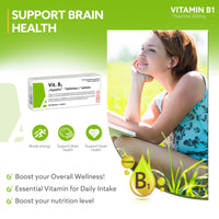 AGEPHA Vitamin B1 Tablets | High Dose Thiamine Tablets | EU Quality | Free of Additives | Relief for Nerve Pain, Nervous Disorders, Memory and Concentration Problems | Supports Energy Metabolism & Immunity