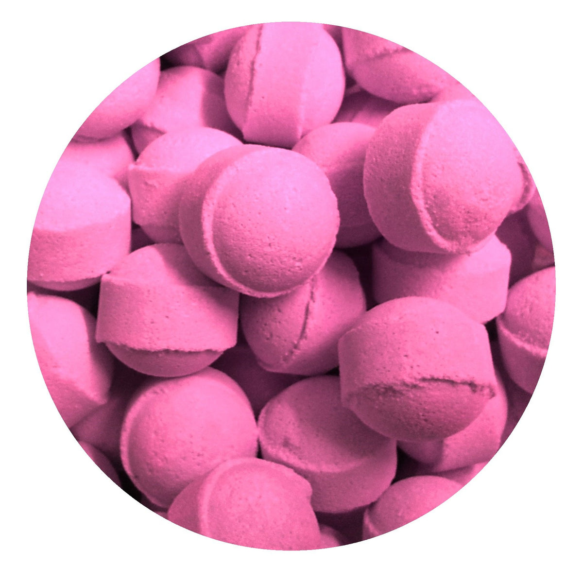 Bath Bubble & Beyond 30 x Scented Bath Marbles Fizzers Mini Bombs in Gift Bag (Cherry)