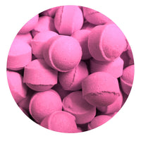 Bath Bubble & Beyond 30 x Scented Bath Marbles Fizzers Mini Bombs in Gift Bag (Cherry)