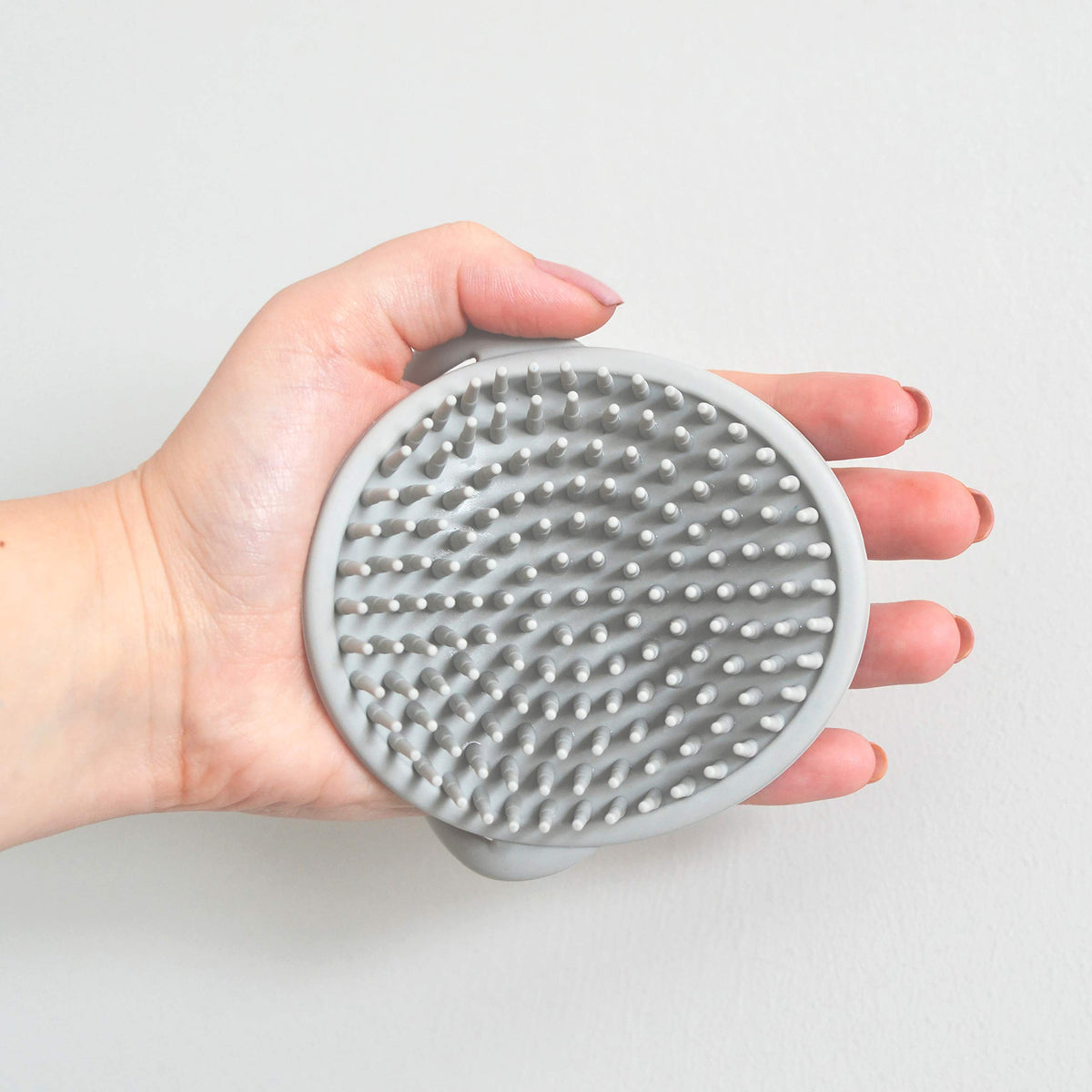 Shnuggle Super Soft Easy Hold Comfortable Baby Bath Brush - Shower Bathroom Toiletry Accessory - Taupe