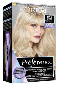L'Oréal Paris Preference Blond Fleece Permanent Hair Colour, Shade: Helsinki 10.1, Very Light Ash Blonde