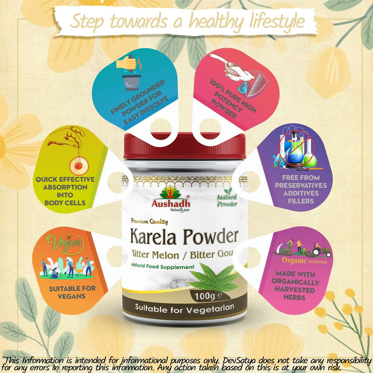 Aushadh Bitter Gourd (Karela) Powder