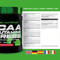 Scitec Nutrition BCAA + Glutamine Xpress – Essential Amino Acid Blend – with 5g 2:1:1 BCAAs – 5g Glutamine – Fortified with Taurine, 300 g, Watermelon