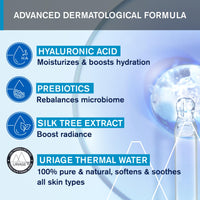Uriage Glow up Water Essence with Hyaluronic Acid - Hydrates - Clears & Tightens Pores - Bergamot & Peach Scent - High Tolerance - 96% Ingredients of Natural Origin - 100ml