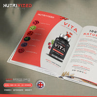 Nutrivized Vita - 6 Berry Complex with Acerola Cherry, Maqui Berry, Acai Berry, Amla Berry, Goji Berry & Schisandra High in Vitamin C and antioxidants