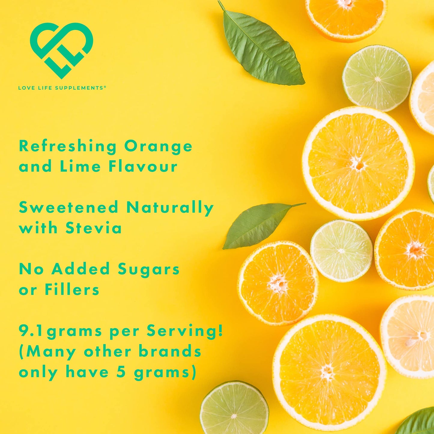 Organic Greens Powder | Orange and Lime Flavour | 273g - 30 Servings | 7 Organic Green Vegetables Including Pea Protein | Includes Prebiotics (Inulin) and Probiotics (Lactospore® Bacillus Coagulans)