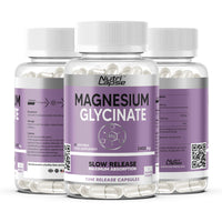 Nutri Lapse Nutrilapse™ Magnesium Glycinate (Bisglycinate) with Vitamin B6, High Bioavailability Granular Technology Sustained Release Capsules, 2400mg Magnesium Delivering 340mg Magnesium Elemental, 4mg Vitamin